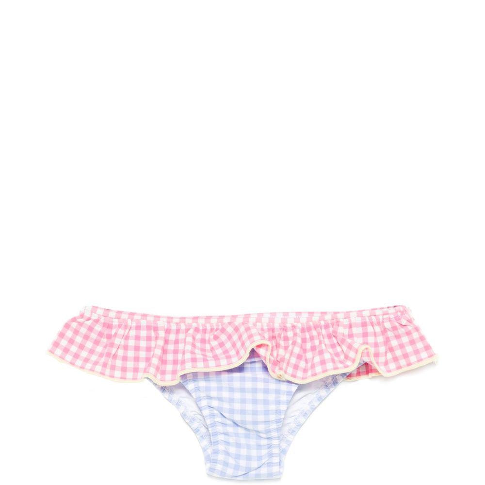 Costume per bambina MC2 Saint Barth Kids rosa e azzurro con volant MELL001 03989L MC2 ST. BARTH KIDS