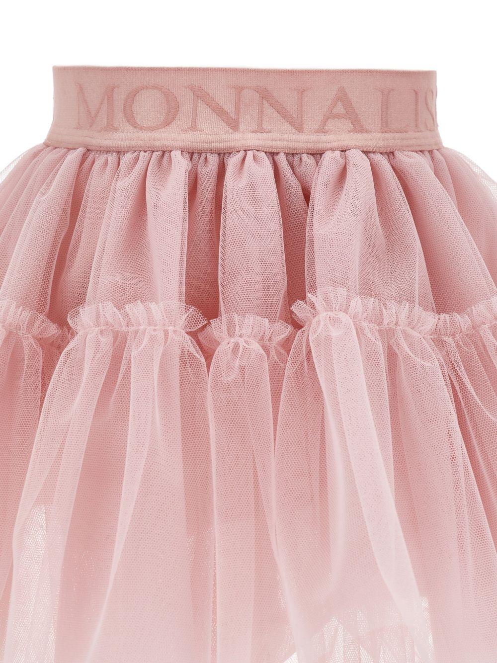Gonna per neonata Monnalisa Kids rosa con trama in tulle 37HGON T9945 0063 MONNALISA KIDS