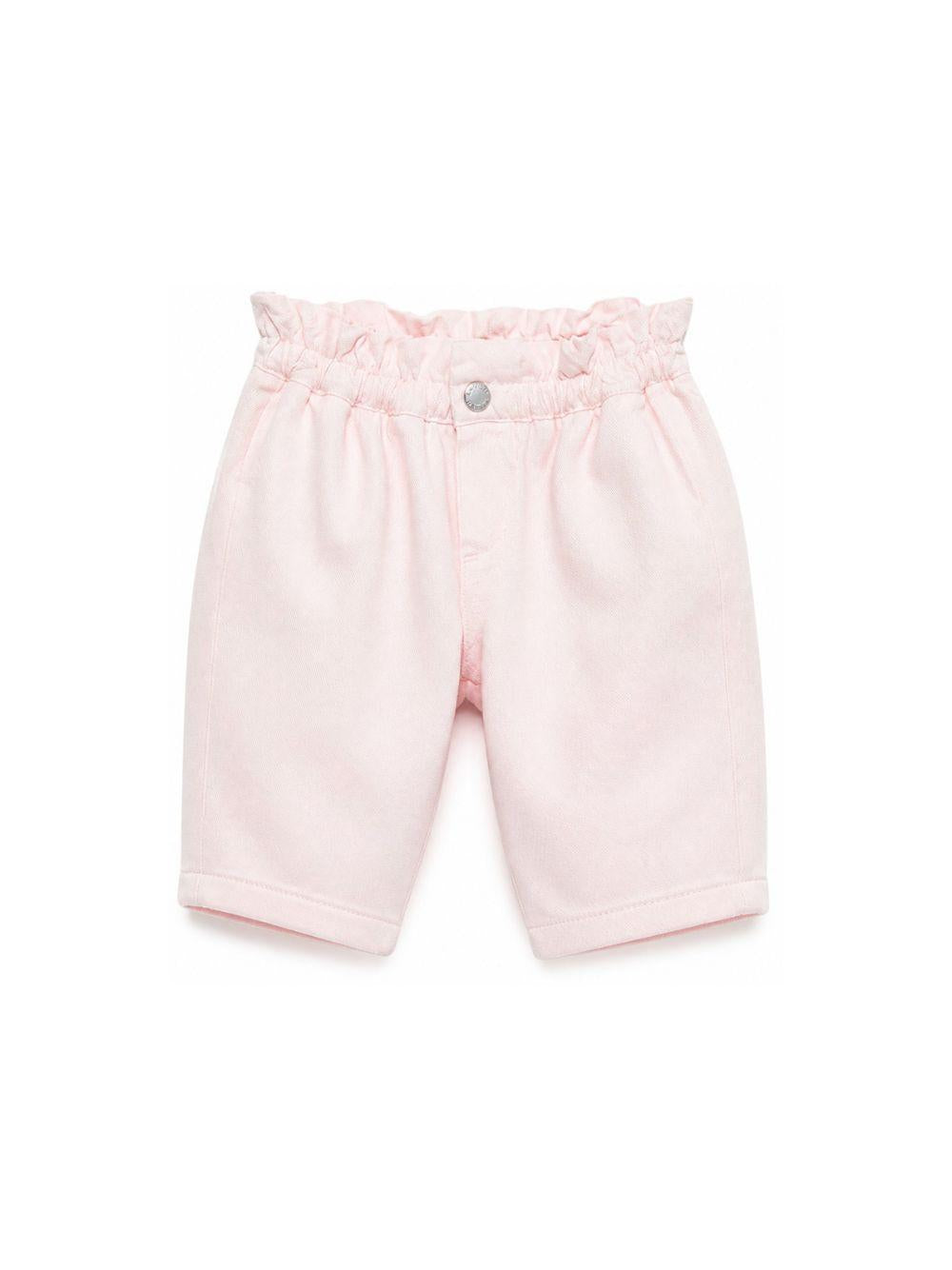 Pantaloni per neonata Missoni Kids rosa con ricamo a zigzag MZ6030 Z3702 52E MISSONI KIDS