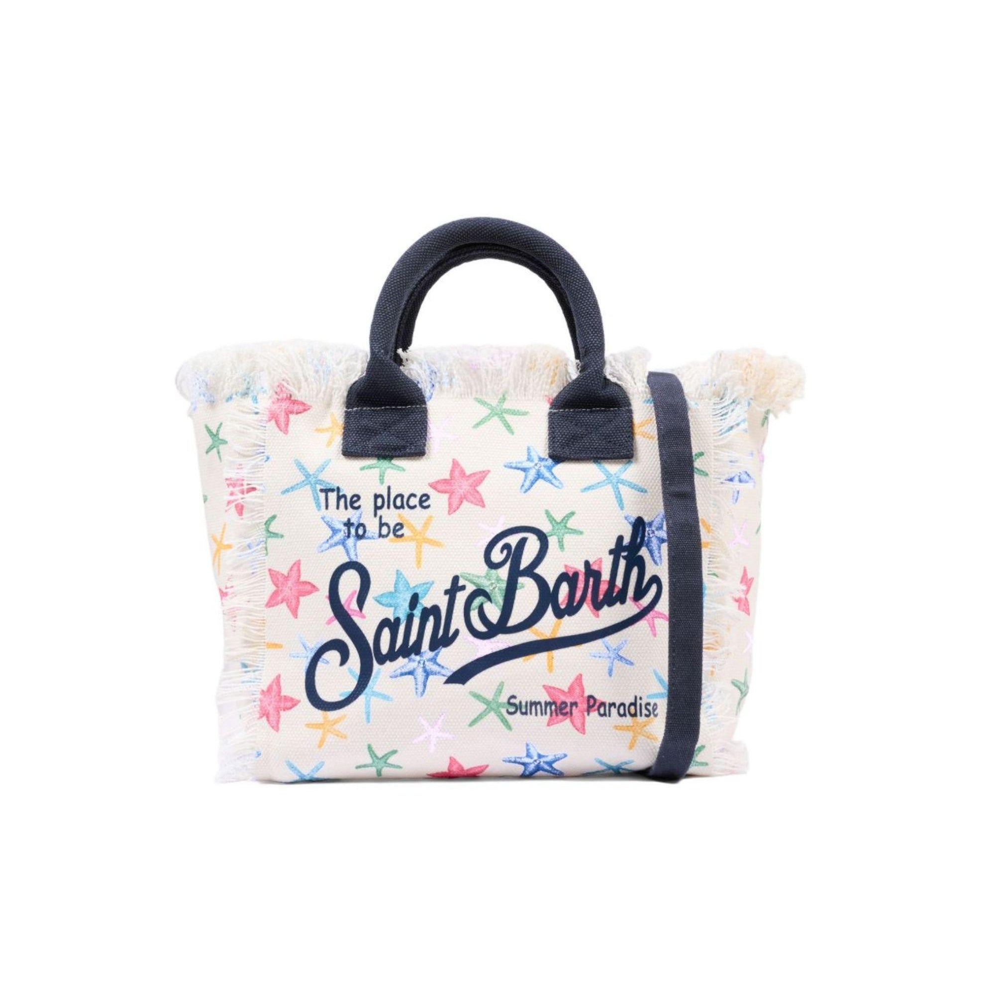 Borsa Colette MC2 Saint Barth bianca con stampa stelle marine COL0001 00578L MC2 ST. BARTH KIDS