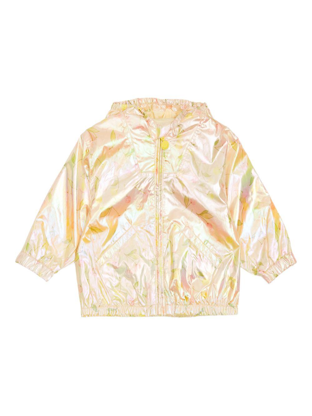 Giubbino Alana per neonata Bonpoint rosa con stampa a fiori S06XOUW00002 625 BONPOINT KIDS