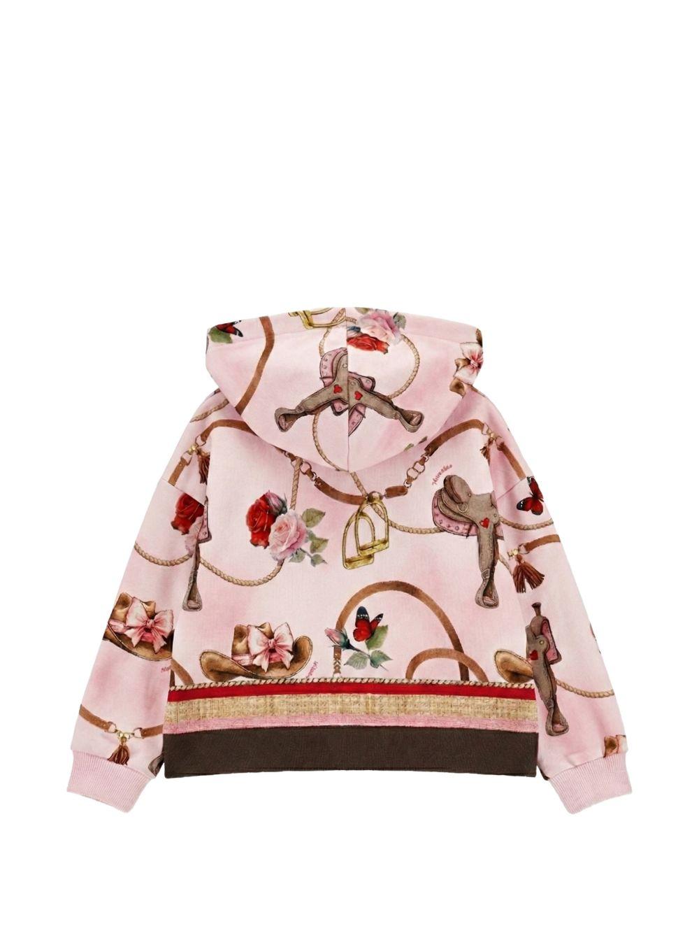 Felpa per bambina Monnalisa Kids rosa con stampa grafica Toy Story 19H800 8005 094F MONNALISA KIDS
