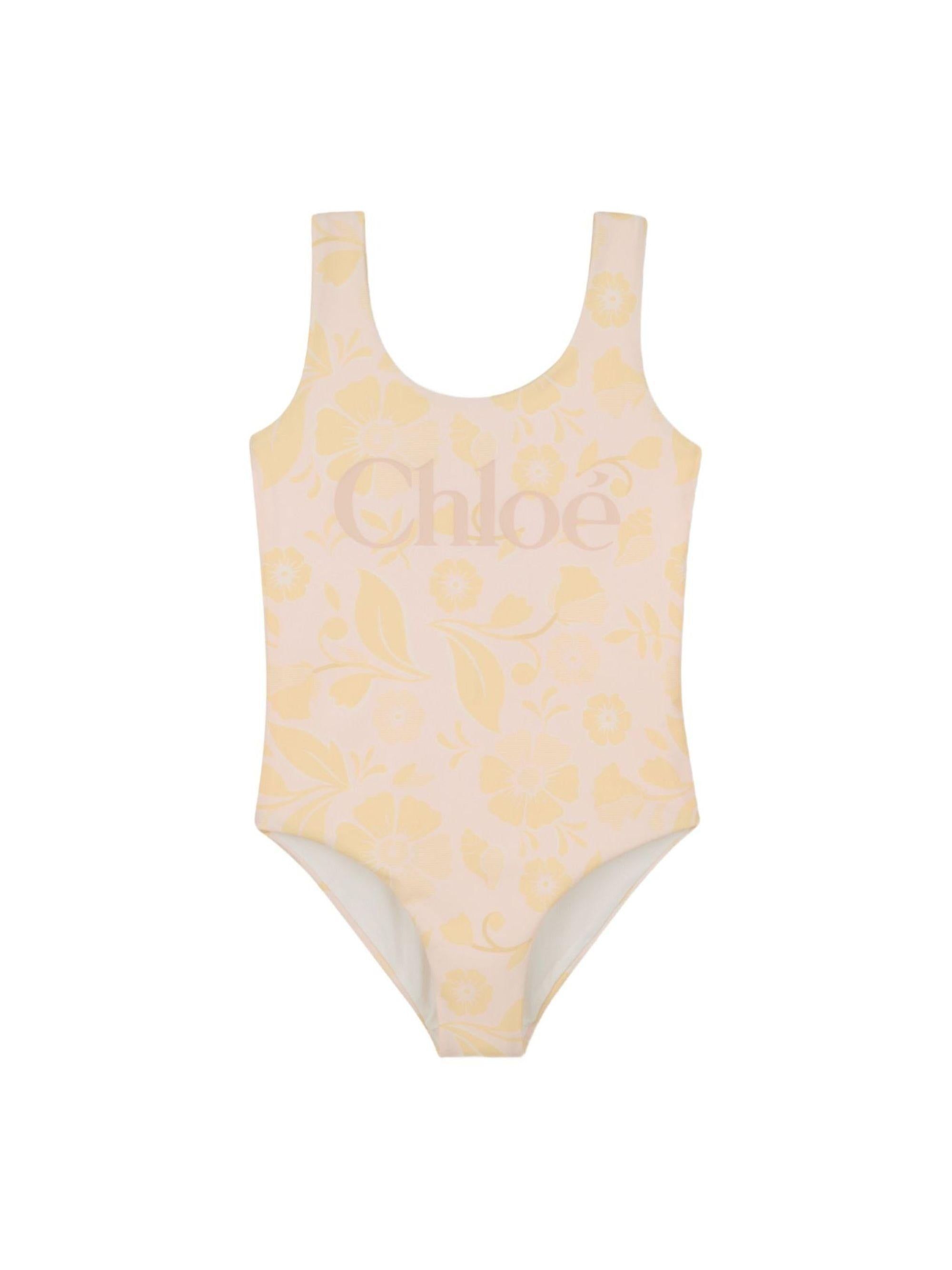 Costume da bagno per bambina Chloé Kids rosa con stampa a fiori C20863 S05 CHLOE' KIDS
