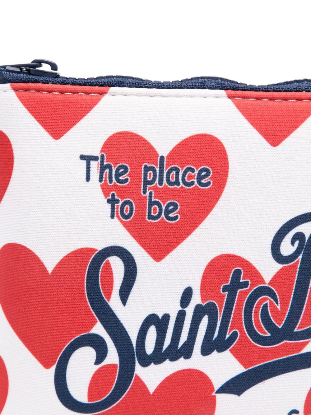 Pochette Aline MC2 Saint Barth bianca con stampa cure all-over ALIN001 09405L MC2 ST. BARTH KIDS