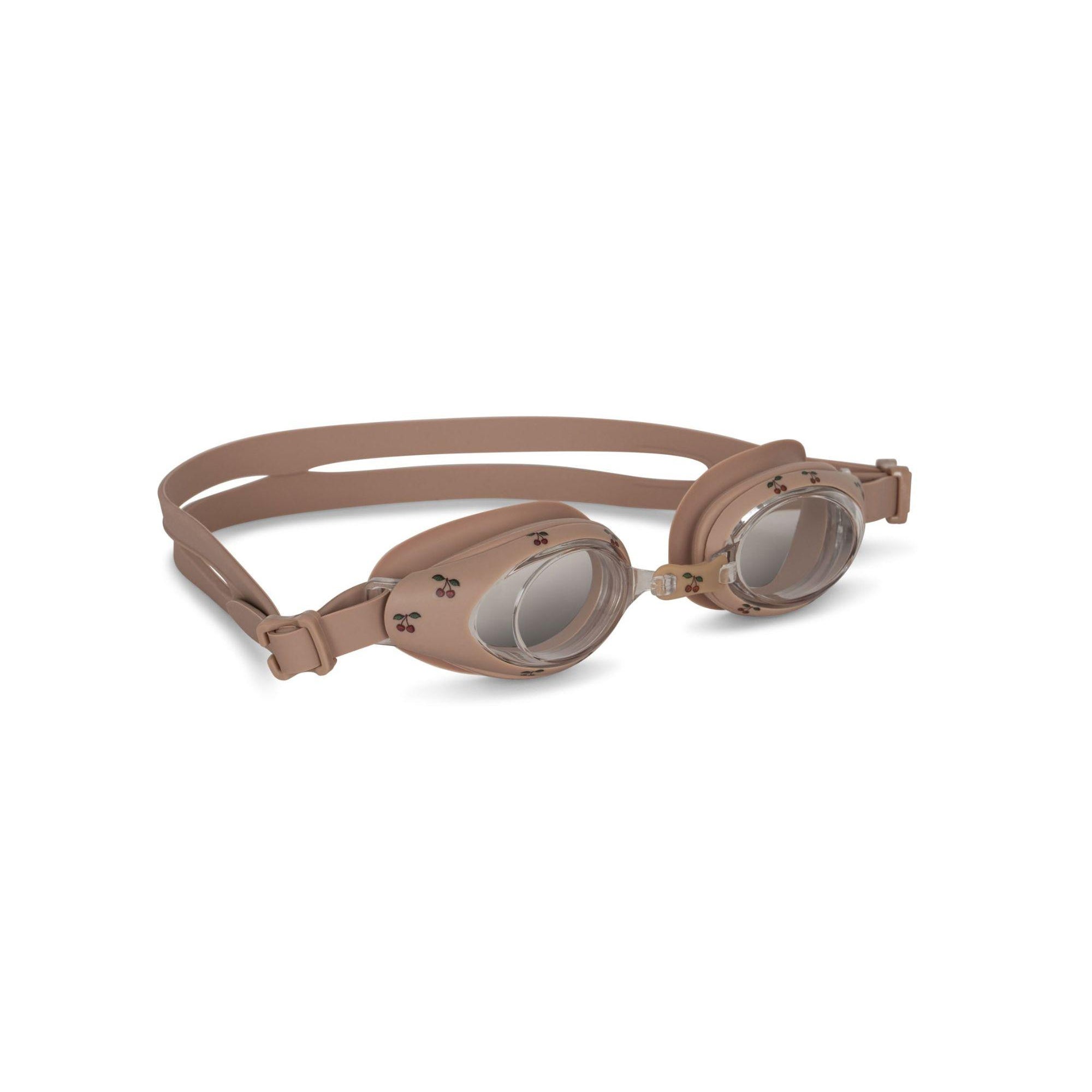 Occhiali da nuoto Marley per bambina Konges Slojd rosa con decorazione ciliegie KS100967 CHERRY KONGES SLOJD