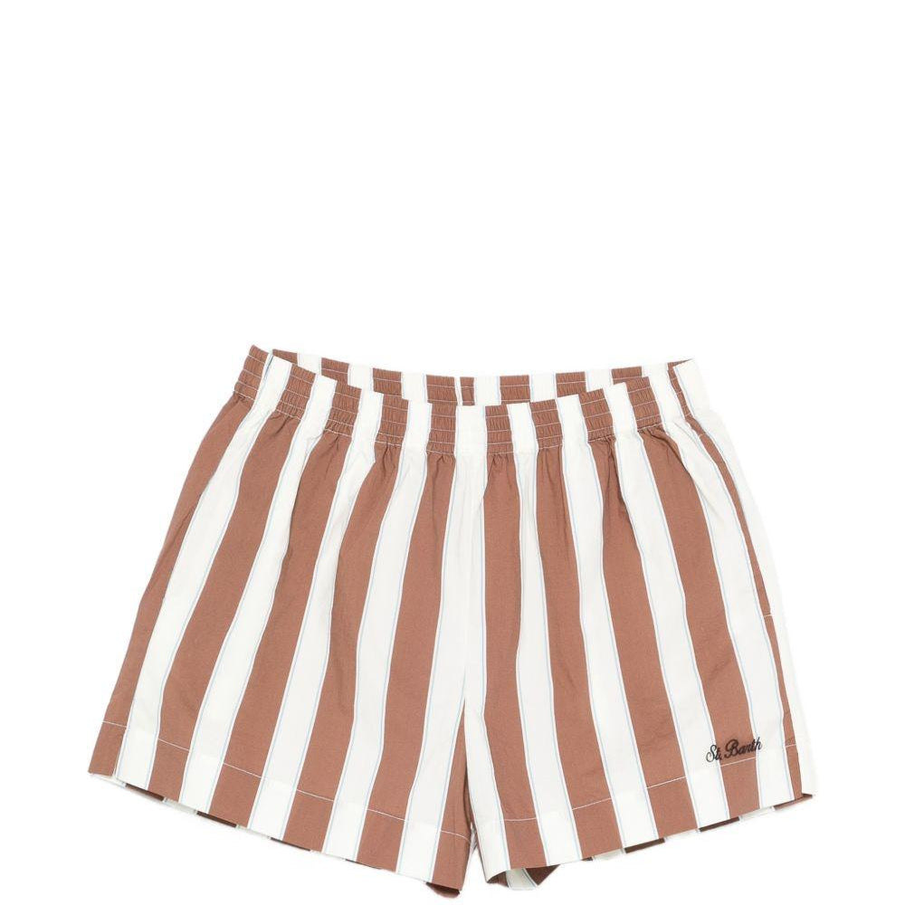 Shorts per donna MC2 Saint Barth multicolore con design a righe MEA002 01418L MC2 ST. BARTH