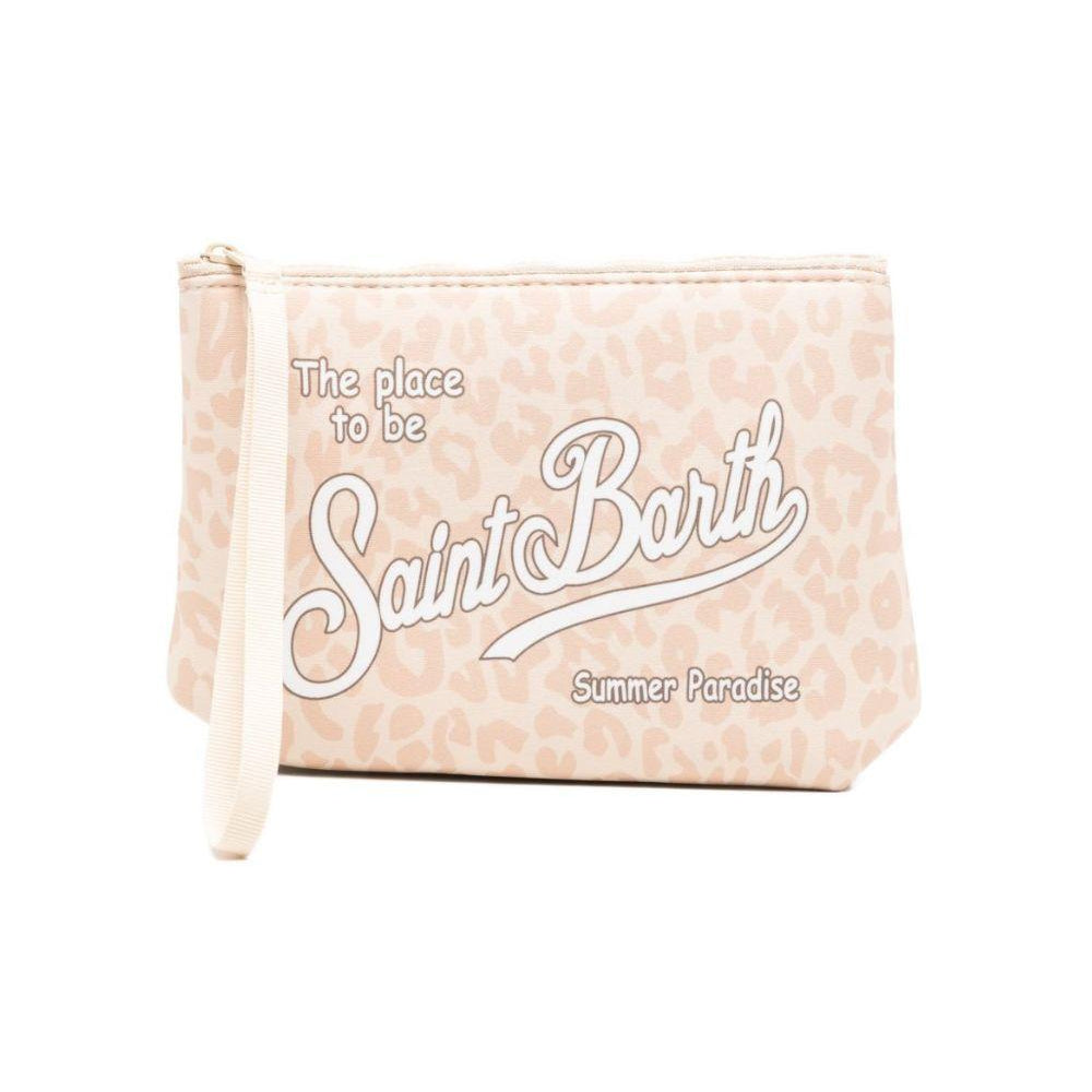 Pochette Aline MC2 Saint Barth beige con stampa animalier ALIN001 09411L MC2 ST. BARTH KIDS