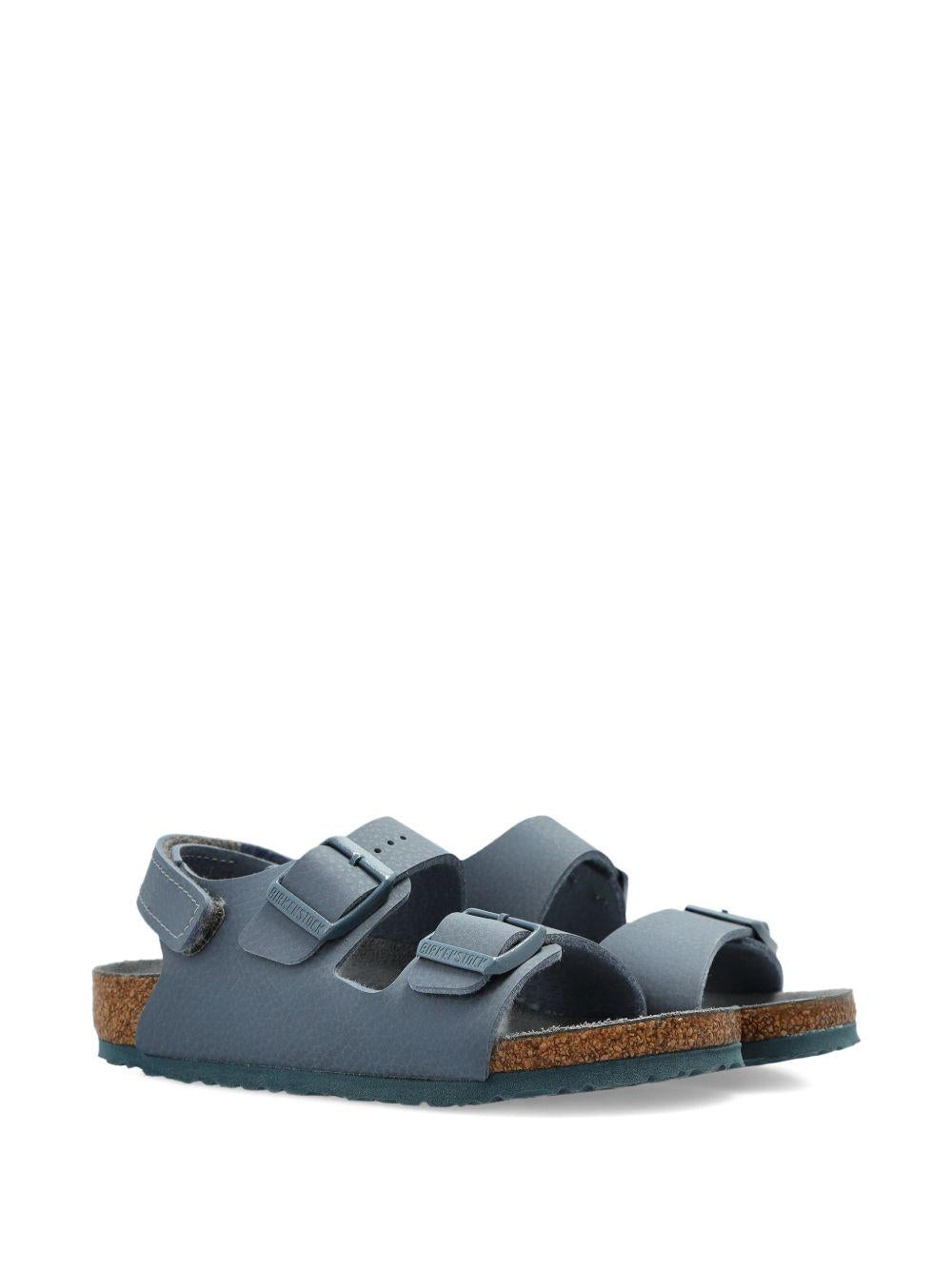 Sandali Milano per bambini Birkenstock Kids blu con doppia fibbia 1031647 GRAY BIRKENSTOCK KIDS