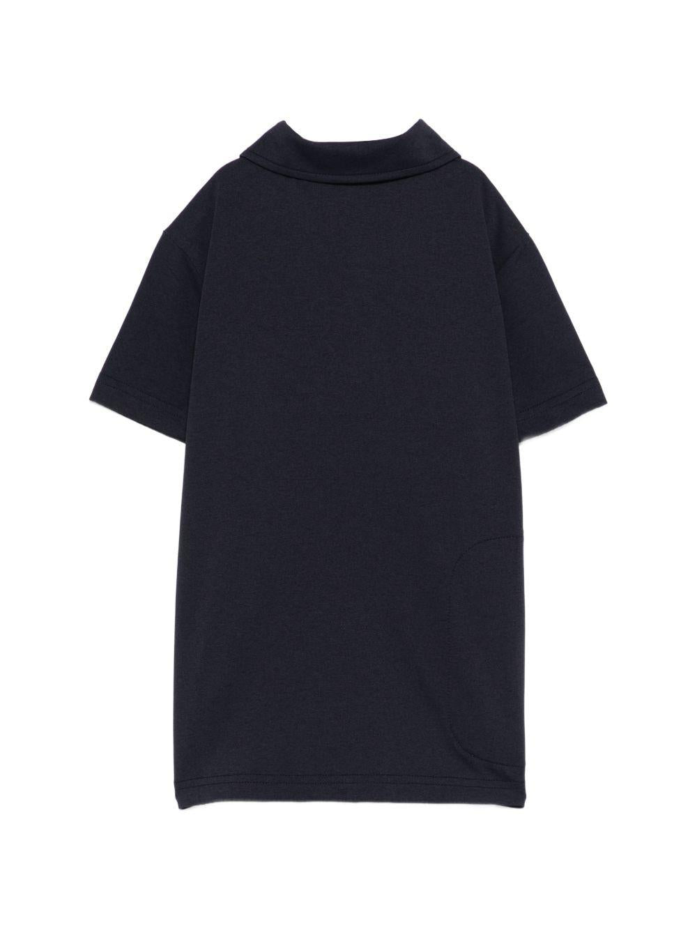 T-shirt per bambino K-WAY Kids blu con colletto stile polo K7134LW K89 K-WAY KIDS