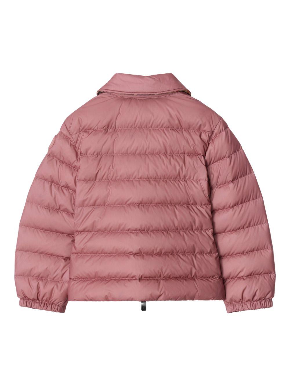 Giacca per bambina Burberry Kids rosa con motivo a quadri 8117287 C4159 BURBERRY KIDS