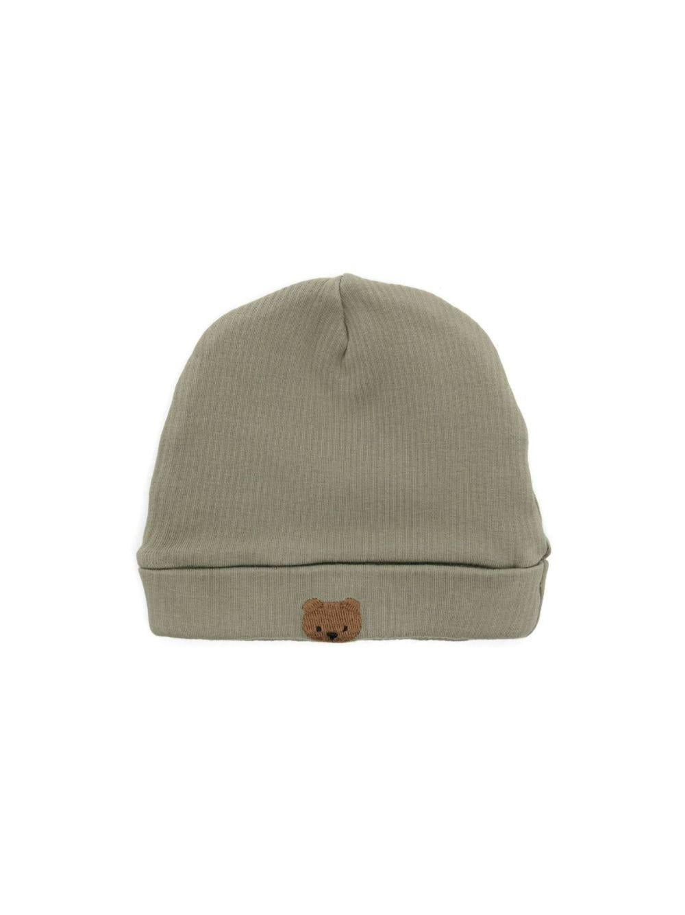 Cappello Beller per neonati Donsje verde con ricamo orsetto 3037901 00016 DONSJE KIDS