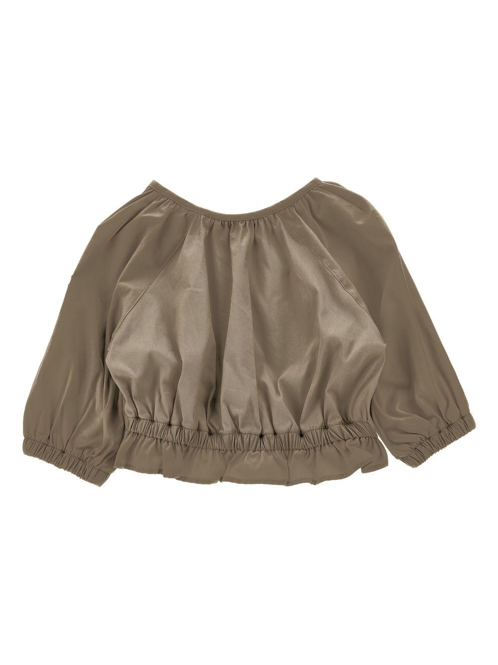 Top per bambina Philosophy Di Lorenzo Serafini Kids beige con ruches I1G305 7301 0007 PHILOSOPHY KIDS