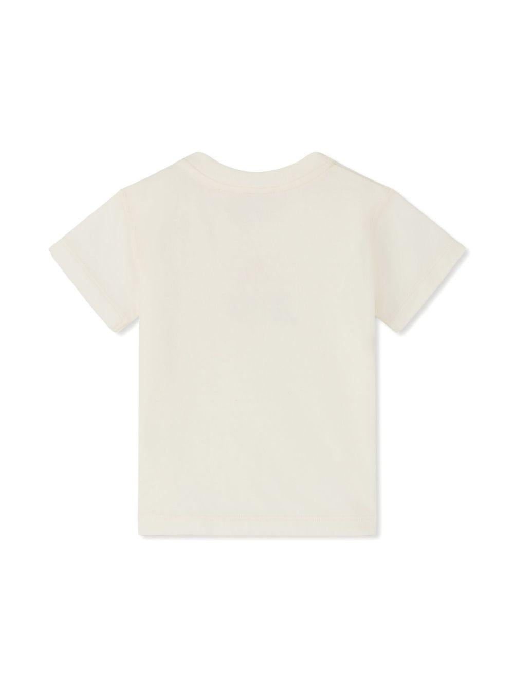 T-shirt per neonata Bonpoint Dom bianco con stampa sul davanti S05XTSK00012 104 BONPOINT KIDS