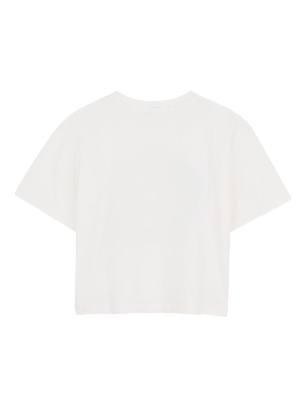 T-shirt per bambina Kenzo Kids bianca con stampa floreale K61806 117 KENZO KIDS