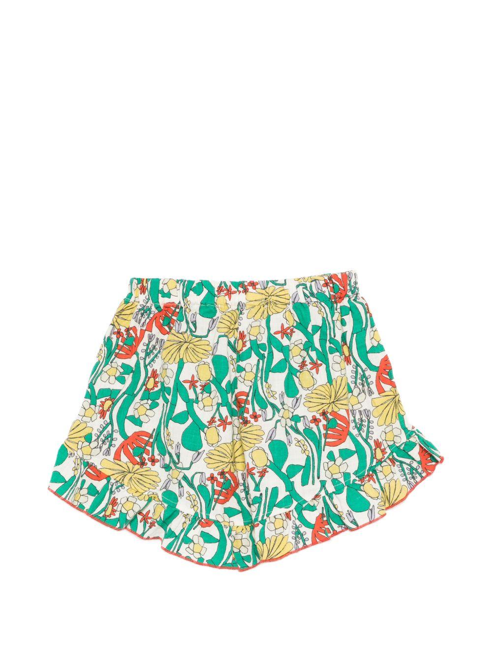 Shorts per bambina Bobo Choses multicolore con stampa floreale B126AC070 199 BOBO CHOSES KIDS