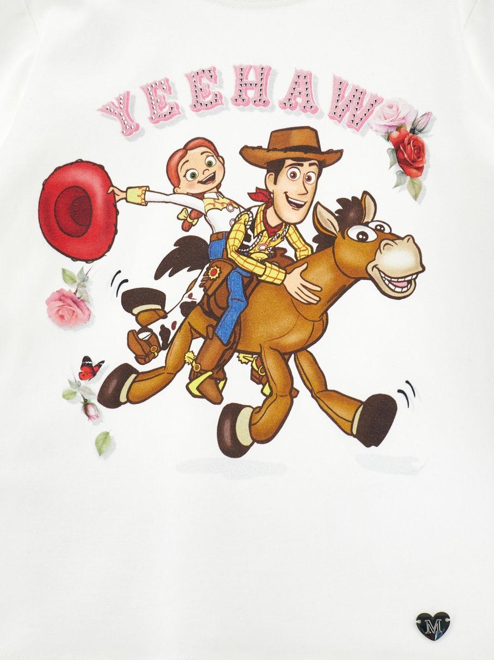 T-shirt per bambina Monnalisa Kids bianca con stampa grafica Toy Story 11H617 8201 0001 MONNALISA KIDS