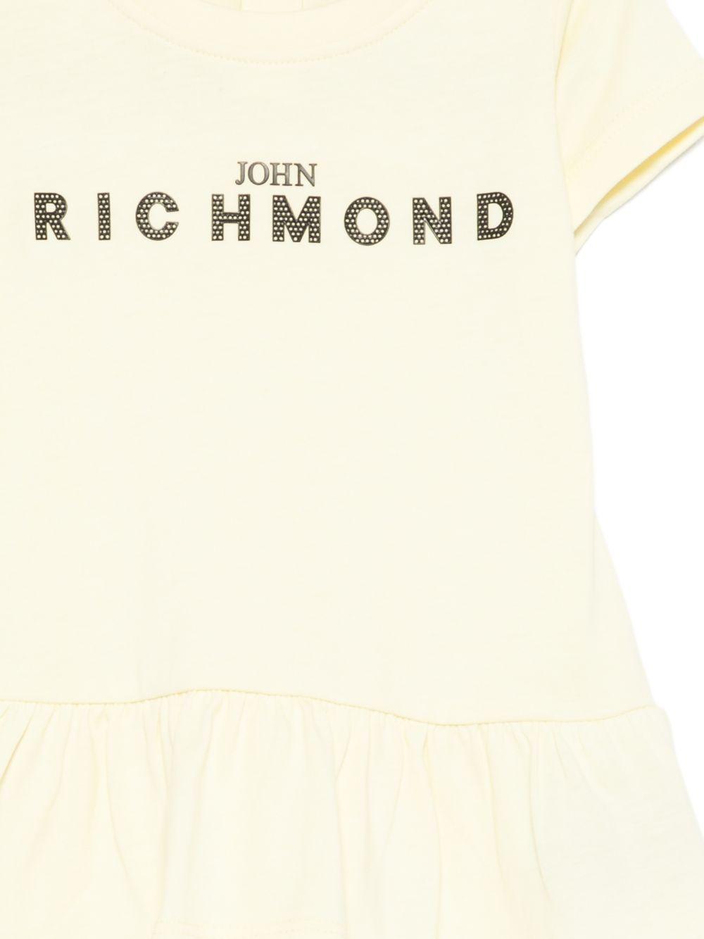 Abito per neonata John Richmond Junior giallo con ruches RIP26034VE YELLOW WAX JOHN RICHMOND KIDS