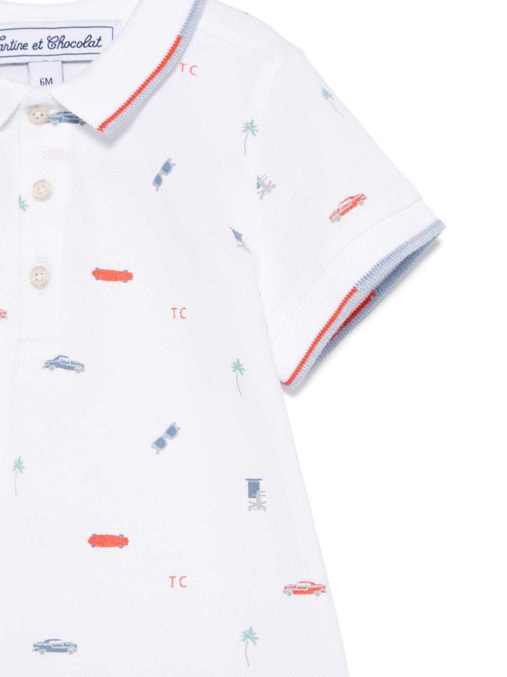 Tutina per neonato Tartine Et Chocolat bianco con stampa grafica CA33091 77 TArtine & Chocolat KIDS