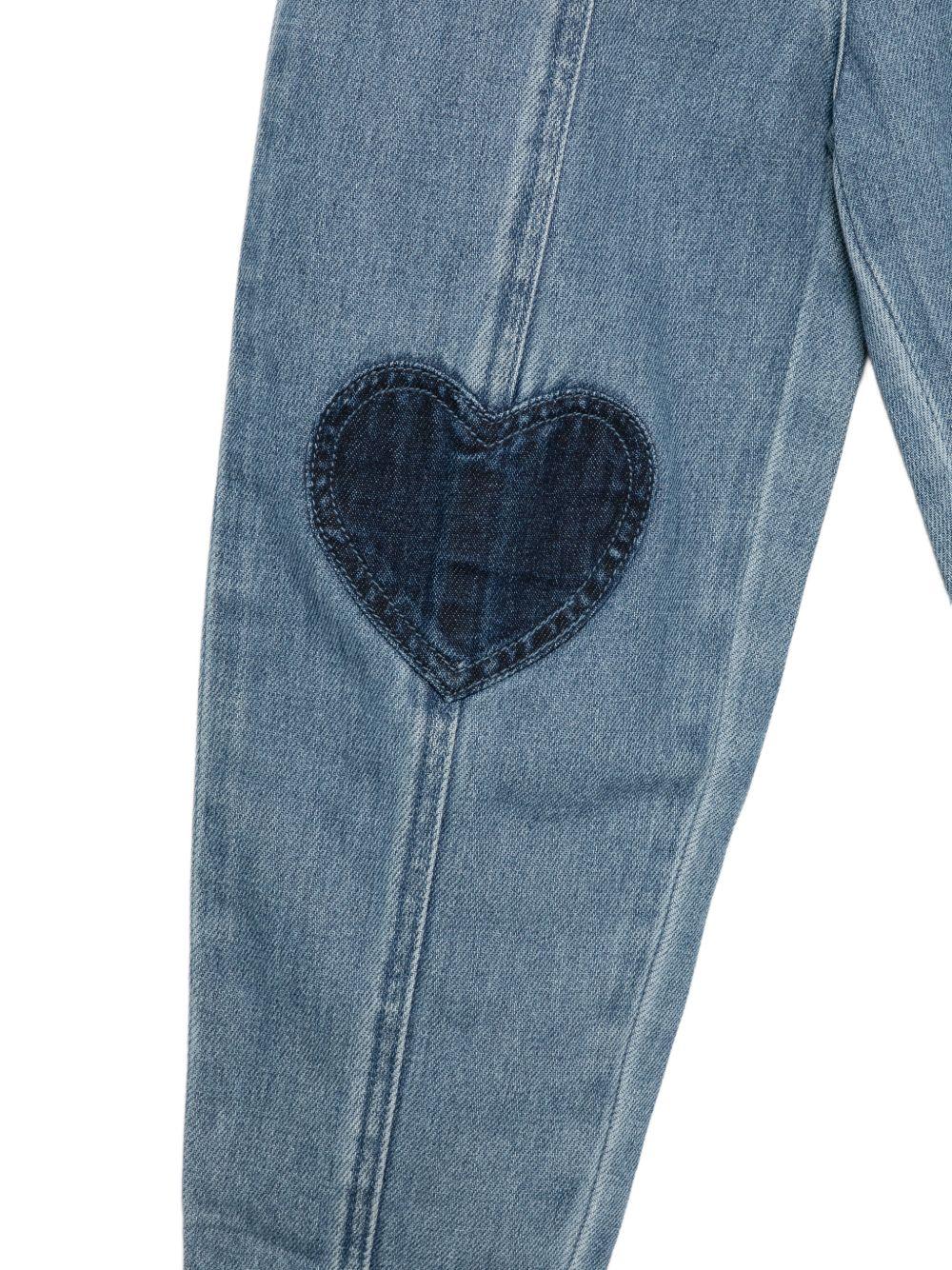 Jeans per bambina Stella McCartney Kids in denim con toppe a contrasto TZ6A70 Z0746 641 STELLA McCARTNEY KIDS