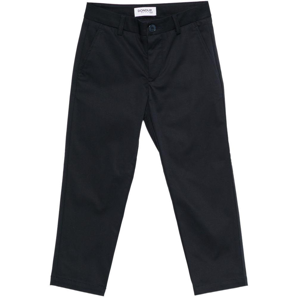 Pantaloni per bambino DONDUP Kids blu con dettaglio logo DMPA1800RA029 4000 DONDUP KIDS