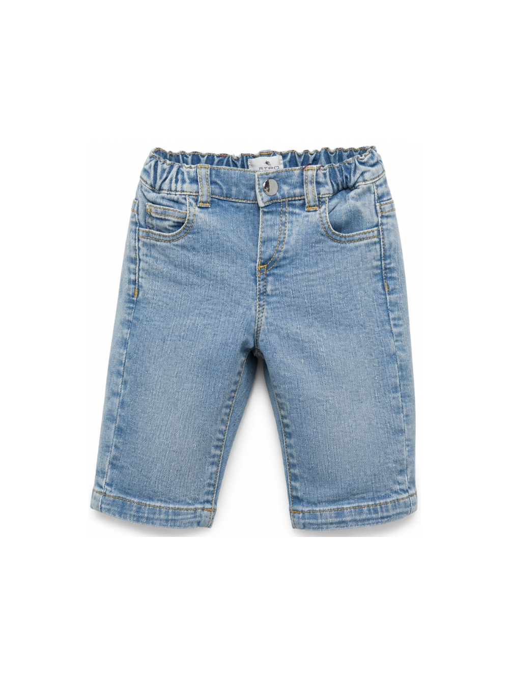 Pantaloni per neonato Etro Kids azzurri in tessuto denim GZ6500 Z3664 626 ETRO KIDS