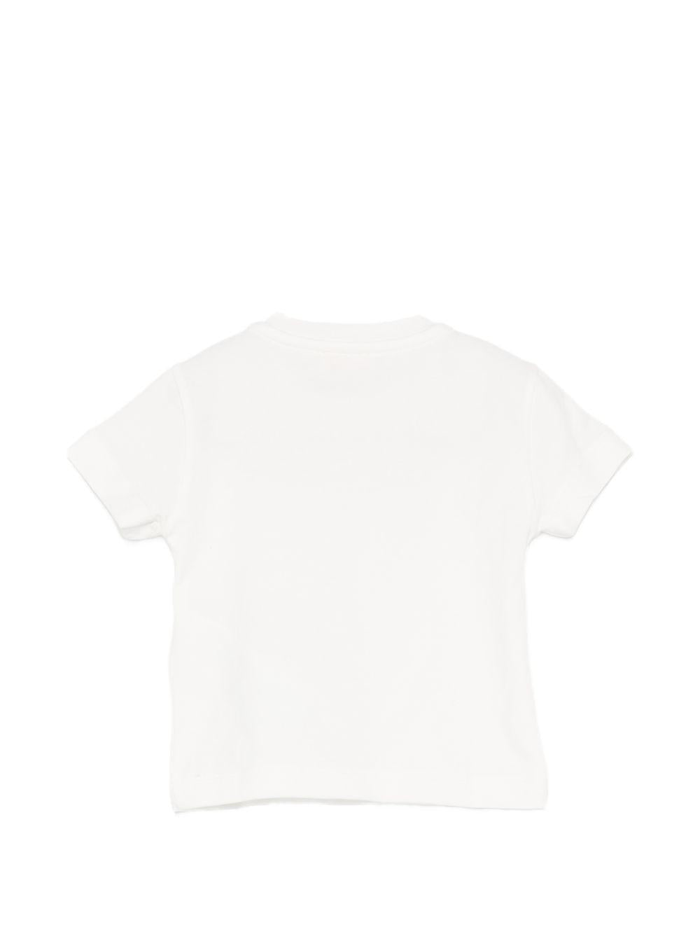 T-shirt per neonata Elisabetta Franchi La Mia Bambina bianca con dettaglio logo EGTS1070JE006 0115 ElISABETTA FRANCHI