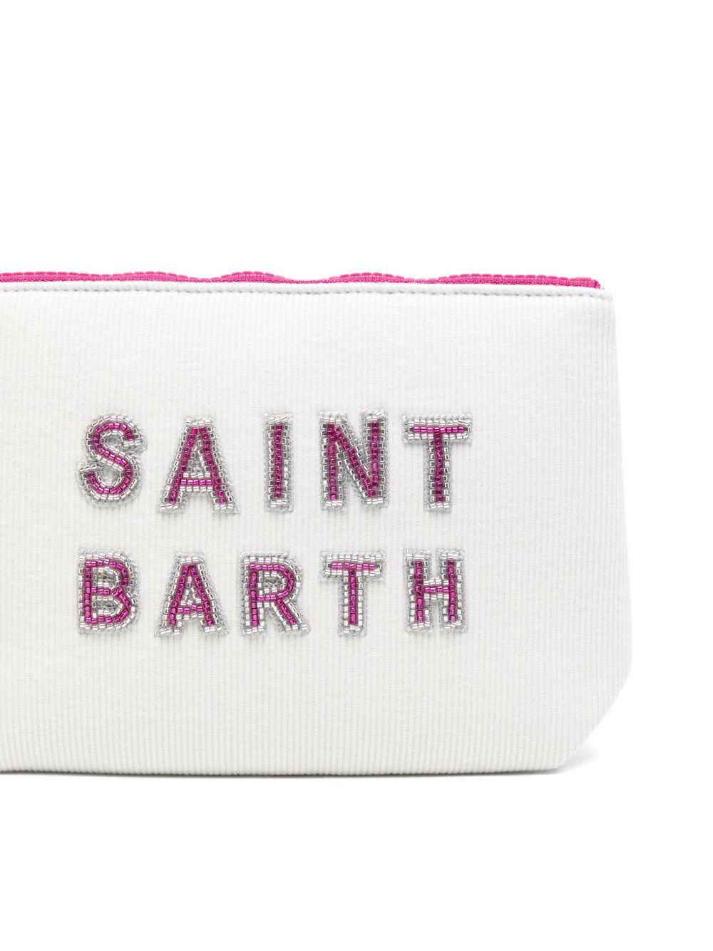 Pochette Aline MC2 Saint Barth bianca con applicazioni strass ALI0055 08543L MC2 ST. BARTH KIDS