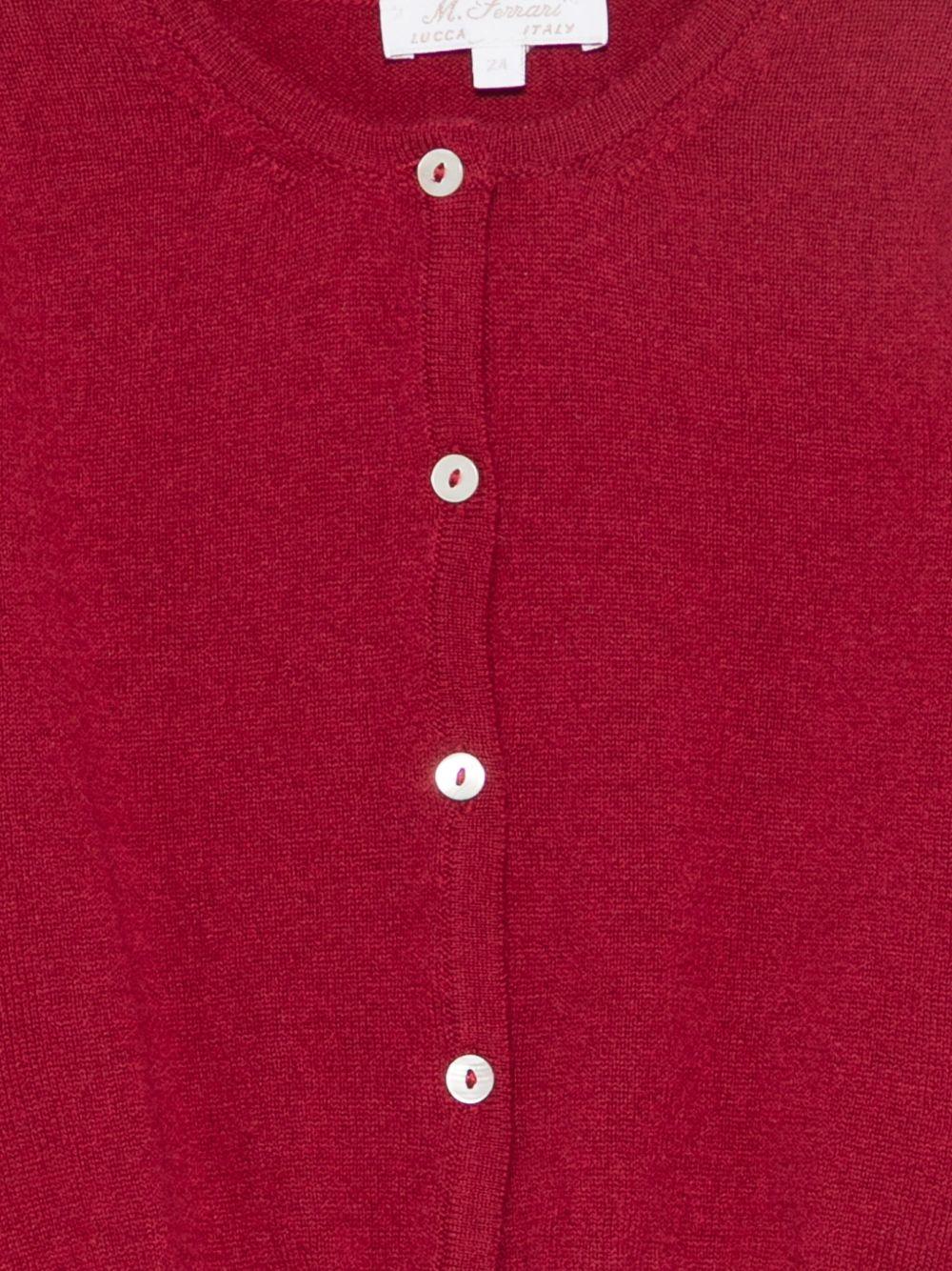 Maglione per bambina Mariella Ferrari rosso con chiusura frontale a bottoni MGR16 155 MARIELLA FERRARI