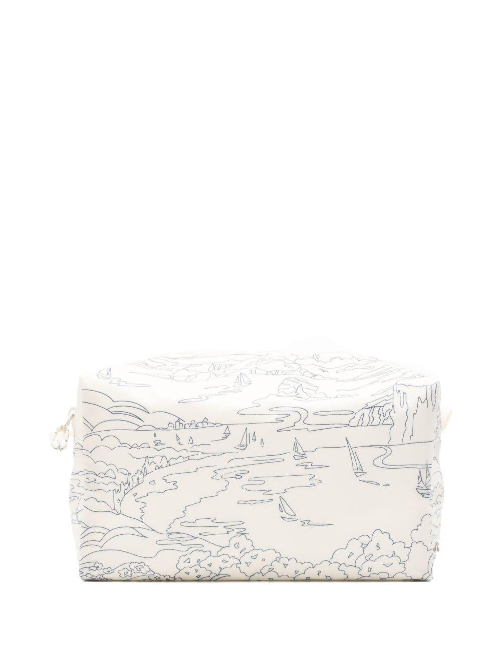 Borsa trousse per neonati Bonpoint bianca con stampa grafica all-over S06OACW00004 677A BONPOINT KIDS