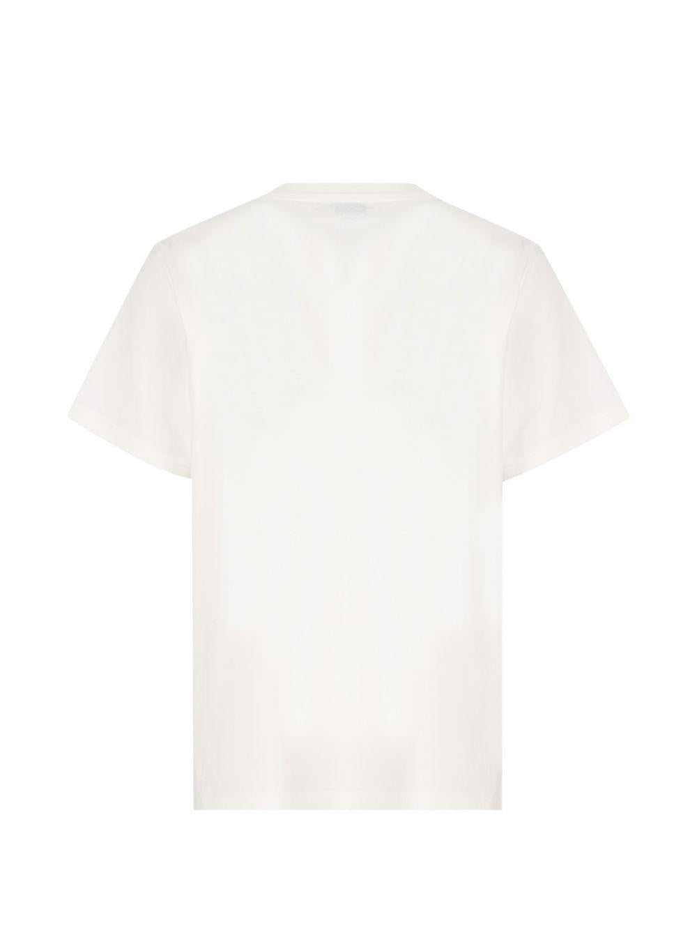 T-shirt per bambina Burberry Kids bianca con stampa orsetta 8117541 A2014 BURBERRY KIDS