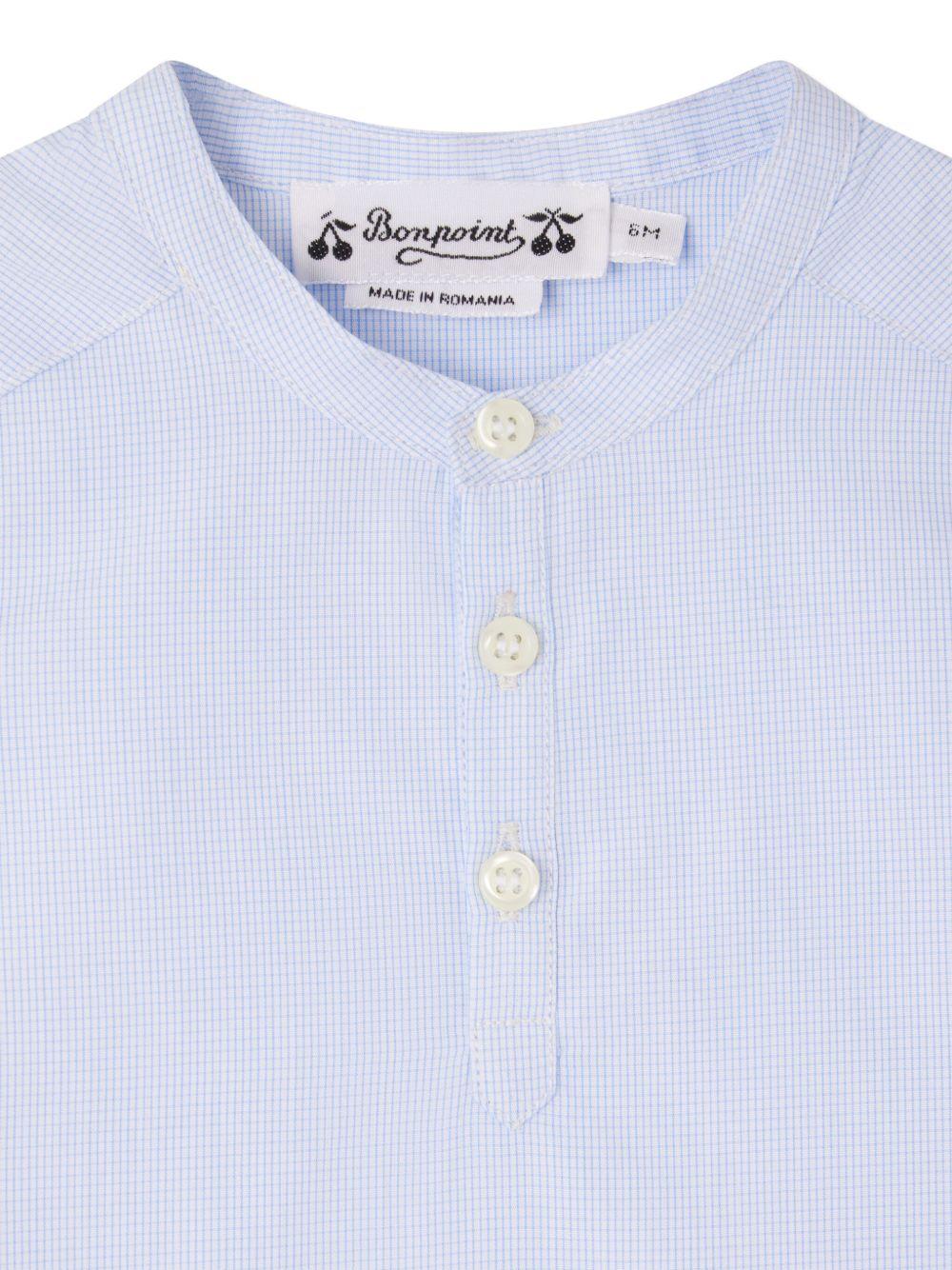 T-shirt Cesari per neonato Bonpoint azzurro con scollo rotondo S05YSHW00014 315 BONPOINT