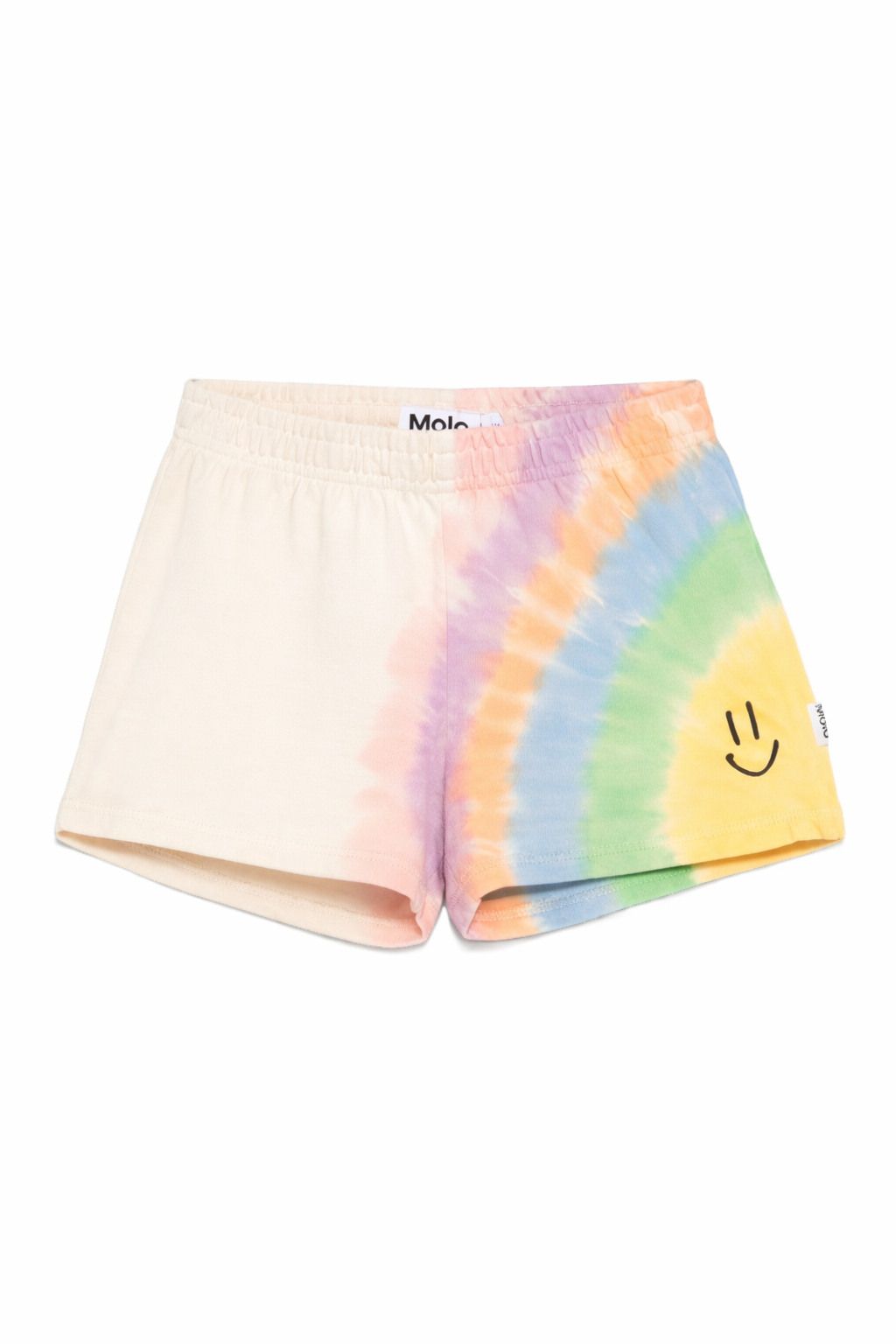 Shorts per bambina Molo multicolore con motivo a faccina sorridente 2S26H109 9852 MOLO