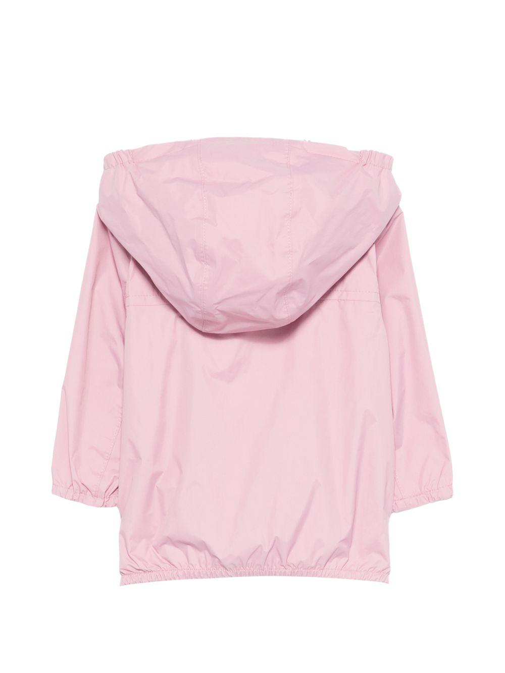 Giacca per neonata K Way Kids rosa con cappuccio e zip K2123IW C56 K-WAY KIDS