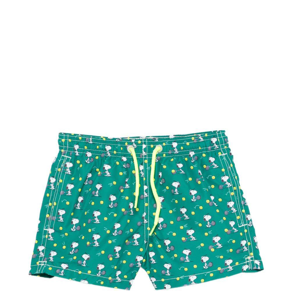 Costume da bagno per bambino MC2 Saint Barth Kids x Peanuts verde a fantasia JEA0004 02660L MC2 ST. BARTH KIDS