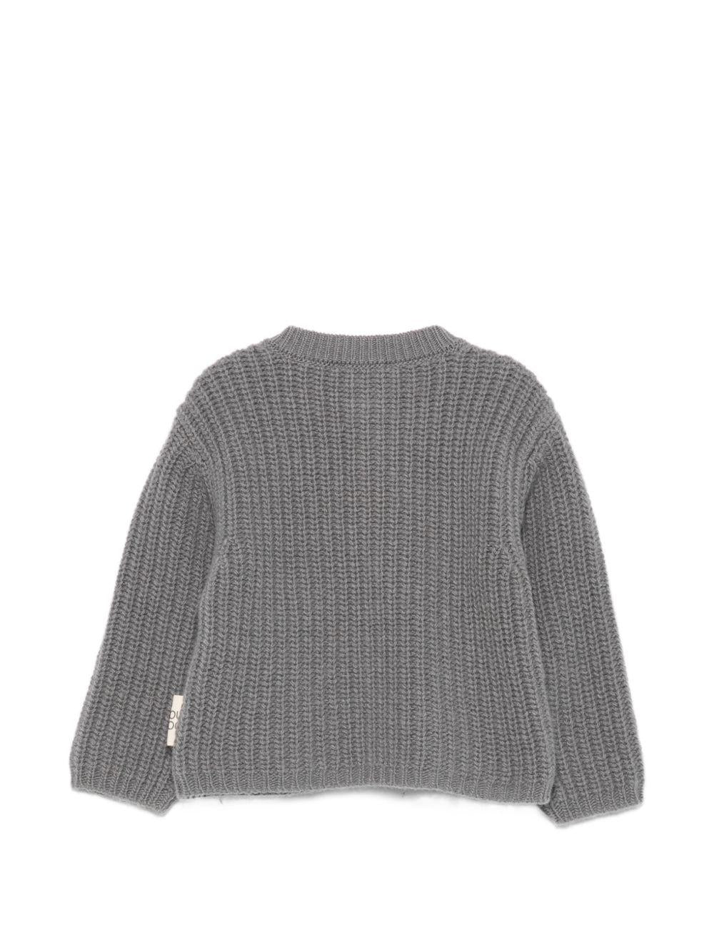 Maglione per neonato Douuod Kids grigio con lavorazione a maglia DZ9500 Z3404 917 DOUUOD KIDS
