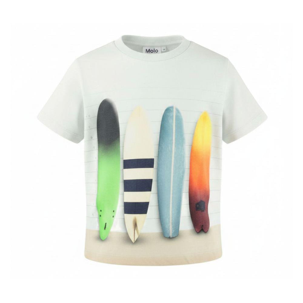 T-shirt Riley per bambino Molo bianca con stampa grafica Surfboard 1S26A208 9873 MOLO