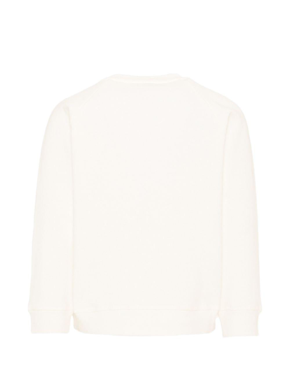 Felpa per bambina Stella McCartney Kids bianca con patch logo TZ4A40 Z3059 101 STELLA McCARTNEY KIDS