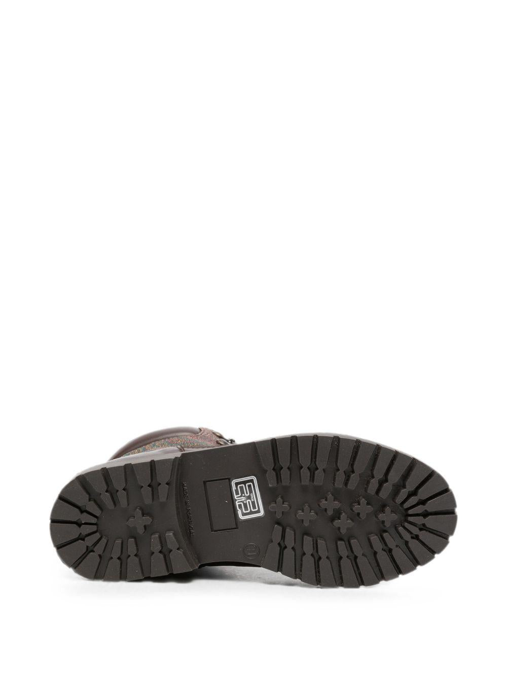 Stivali per bambino Etro Kids marroni con stampa paisley all-over GZ0P86 B0082 999 ETRO KIDS