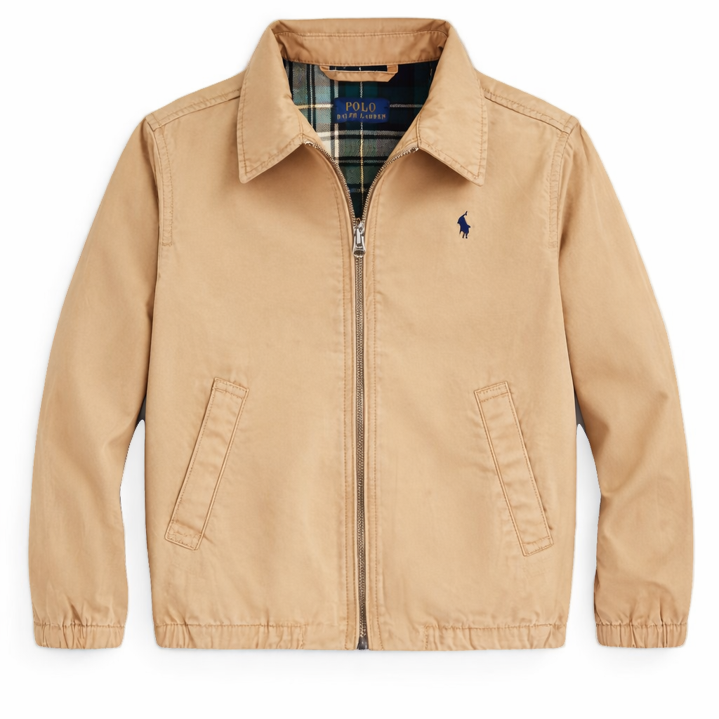 Giubbino Bayport per bambino Polo Ralph Lauren Kids beige con colletto classico 322934661 001 Ralph Lauren kids