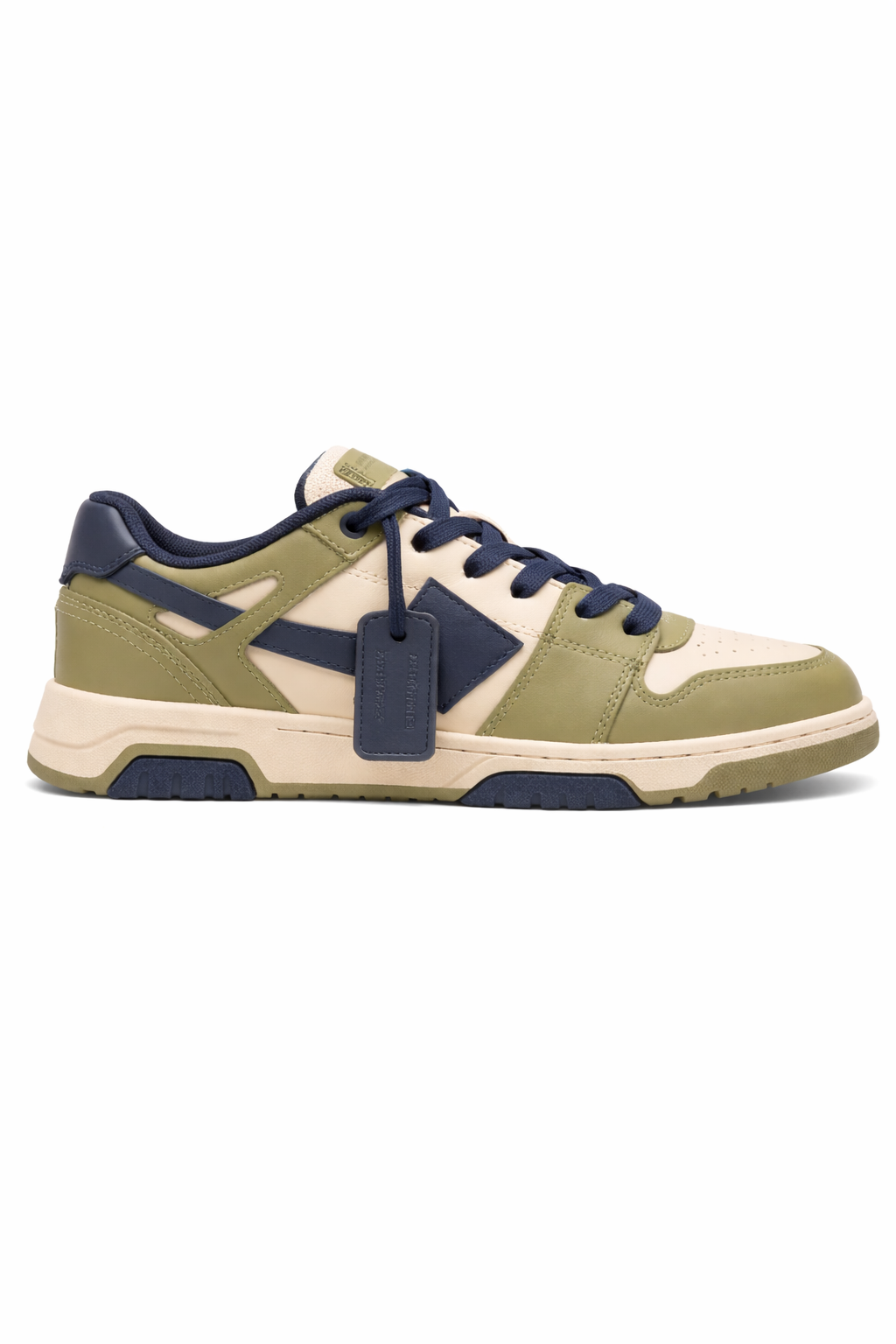 Sneakers per bambini Off-White Kids Out Of Office verdi con motivo Arrows OBIA011S26LEA001 1754 OFF WHITE KIDS