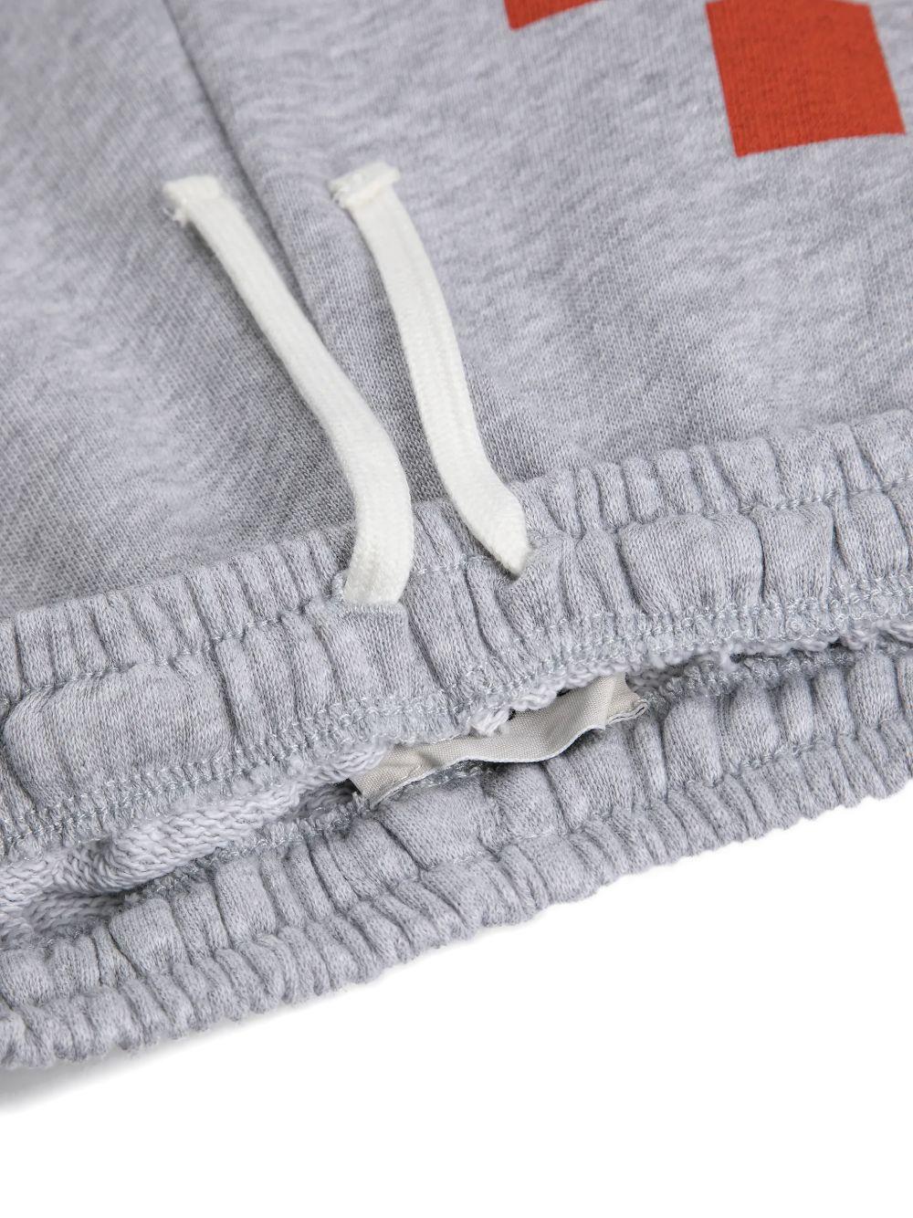 Shorts per bambino Bobo Choses grigi con logo effetto pixel B126AC060 041 BOBO CHOSES KIDS