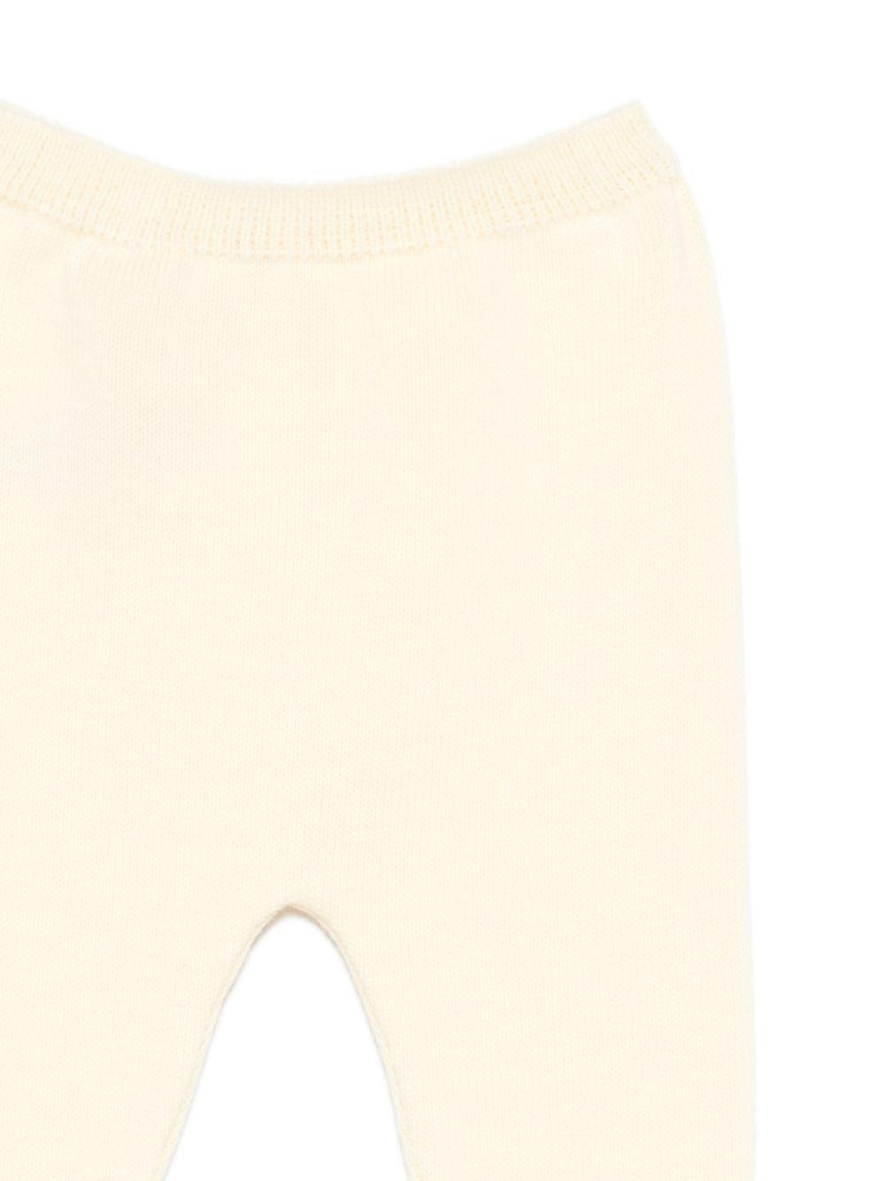 Set maglioncino e pantaloni per neonata Paz Rodriguez giallo con dettaglio lavorazione a pointelle 103-123518 0501 PaZ RODRIGUEZ KIDS