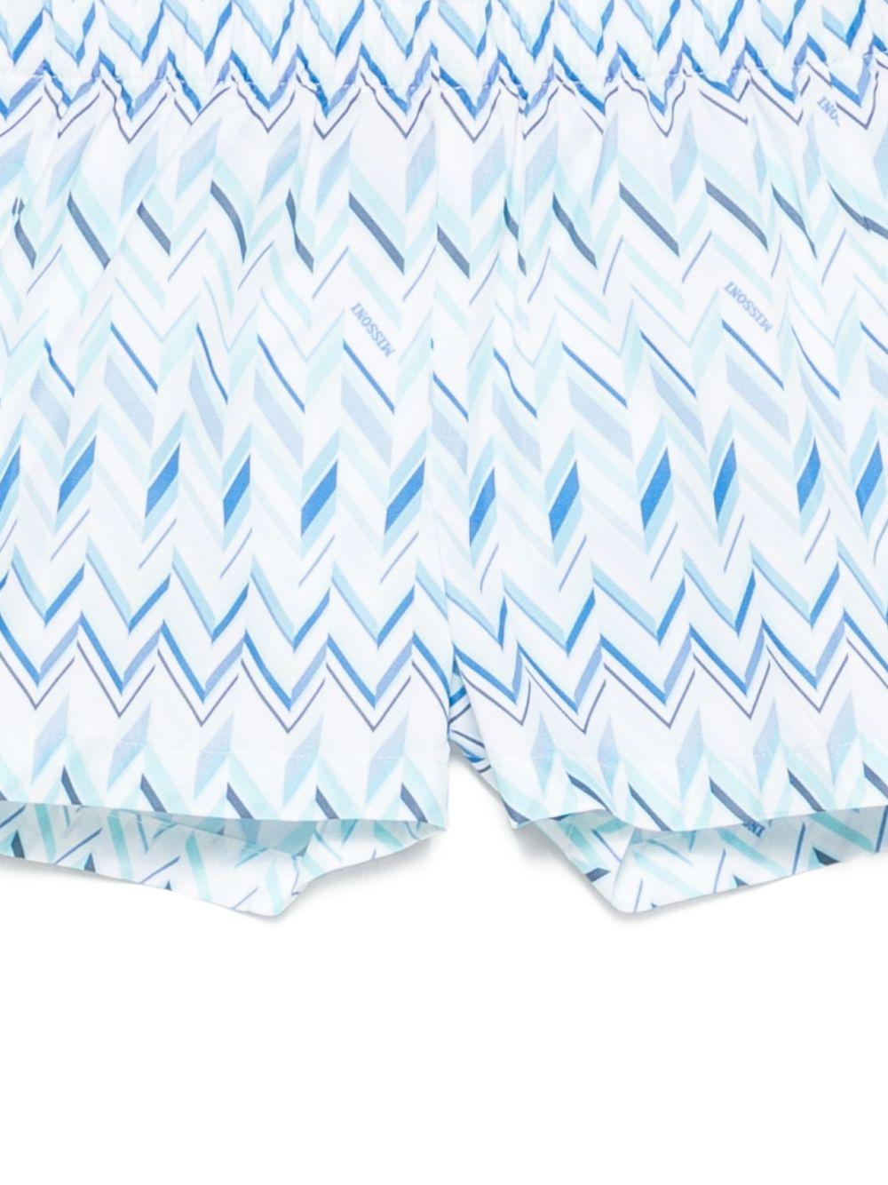 Costume per neonato Missoni Kids blu con motivo a zig-zag MYC509 Z3698 600AZ MISSONI KIDS