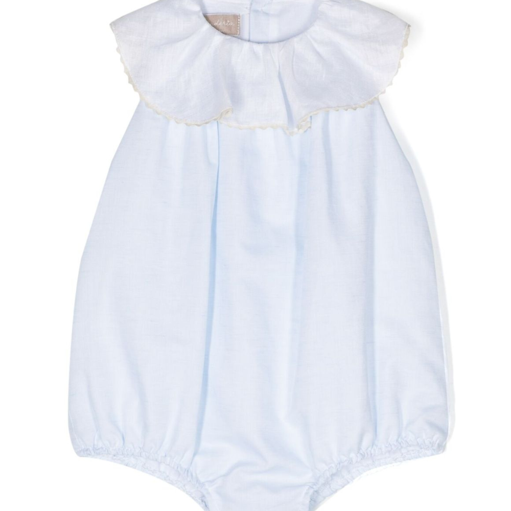 Tutina per neonata La Stupenderia azzurro con colletto ampio TBPG50 D34 LA STUPENDERIA KIDS