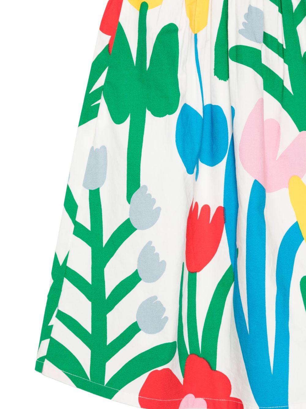 Gonna per bambina Stella McCartney Kids bianca con stampa floreale TY7A40 Z3461 101MC STELLA McCARTNEY KIDS