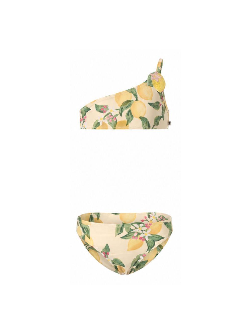 Bikini per neonata Molo Kids bianco crema monospalla a fiori 8S26P109 9505 MOLO KIDS