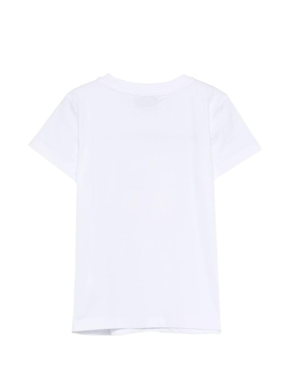 T-shirt per bambina Moschino Kids bianca con grafica ciliegia HFM06KLBA10 10101 MOSCHINO KIDS