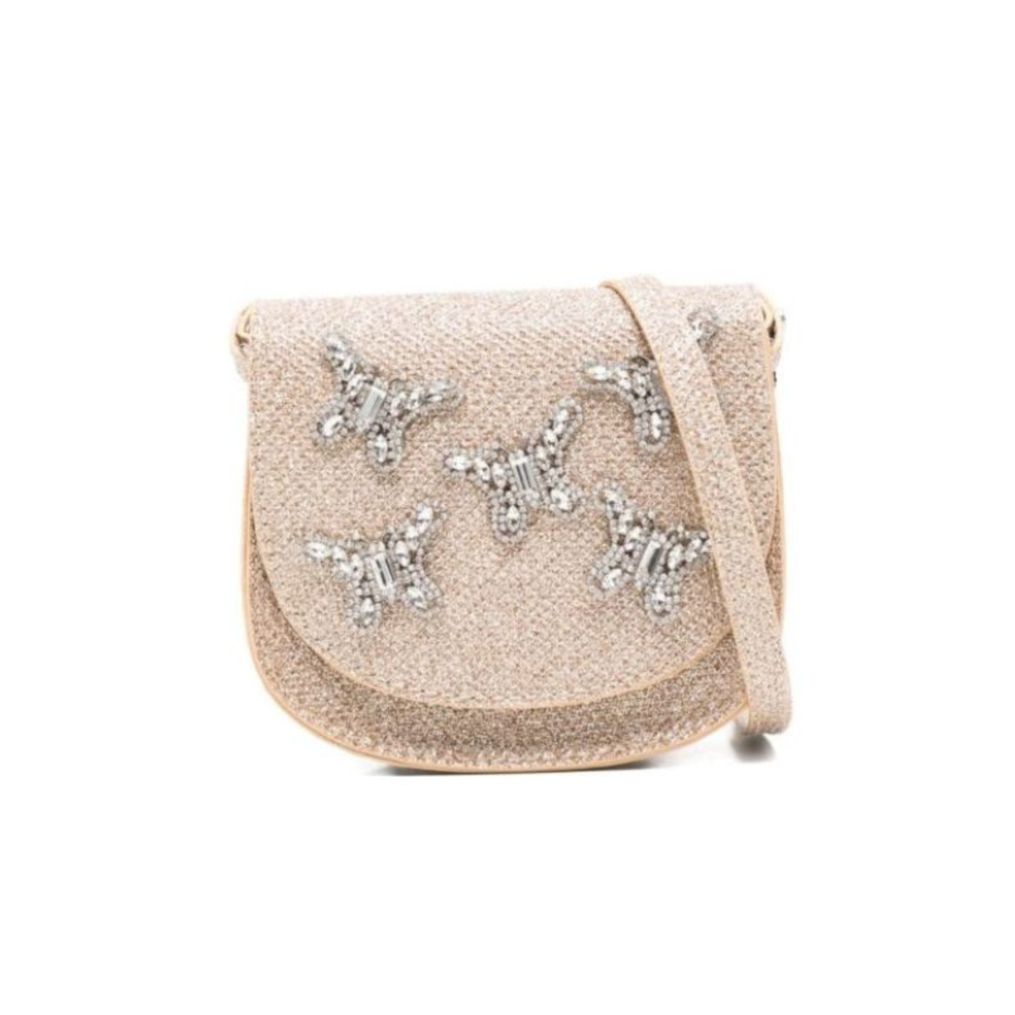 Borsa per bambina Aruna Seth color oro con applicazione farfalle BAG01 GOLD ARUNA SETH KIDS