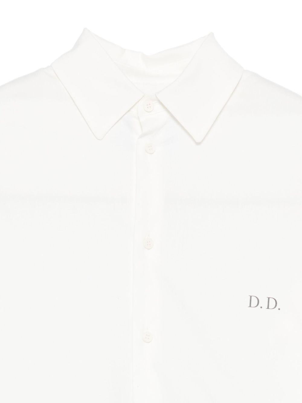 Camicia per bambina Douuod Kids bianca con logo DX5P10 P0522 101 DOUUOD