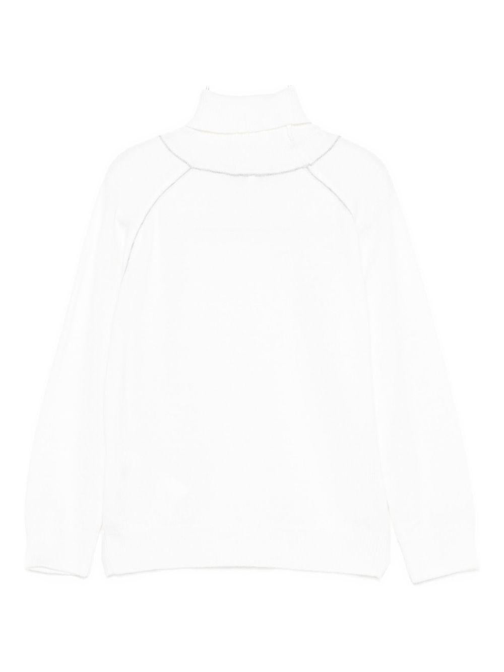 Maglione per bambino Eleventy Kids bianco con maniche raglan EX9P70 Z3316 100GR ELEVENTY KIDS
